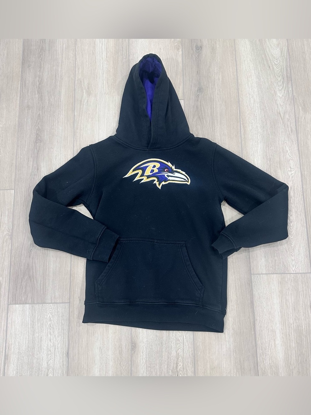 NFL Baltimore Ravens football Team apparel youth XL hoodie black